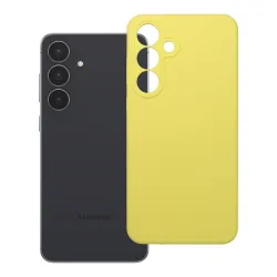 Etui na Samsung S25 FE Silicone 2mm (camera protection) zółte