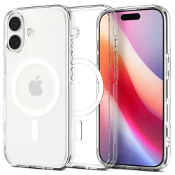 SPIGEN futerał ULTRA HYBRID MAG kompatybilny z MagSafe do IPHONE 17 clear white