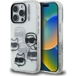 KARL LAGERFELD futerał do IPHONE 16 PRO MAX KLHCP16XHMCHKCT (IML Multi K&C Head Pattern)