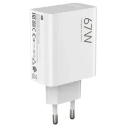 XIAOMI oryginalna ładowarka sieciowa USB A QC3.0 3A 67W MDY-15-ET biała bulk