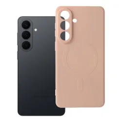 Etui na Samsung S26 PLUS Silicone Mag Cover zgodne z MagSafe (camera protection) różowe