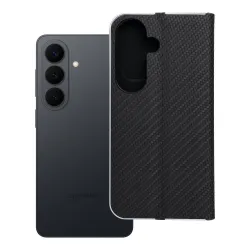 Etui z klapką na Samsung S26 Luna Book Carbon czarne