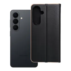 Etui z klapką na Samsung S26 PLUS Luna Book Gold czarne