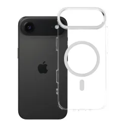 Etui na iPhone 17 AIR Frame Clear Hybrid Mag Cover zgodny z MagSafe transparentne