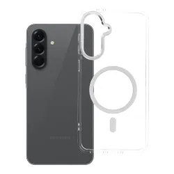 Etui na Samsung A56 Frame Clear Hybrid Mag Cover zgodny z MagSafe transparentne