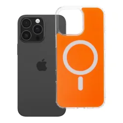 Etui na iPhone 16 PRO MAX Clear Fusion Mag Cover zgodne z MagSafe hermes orange