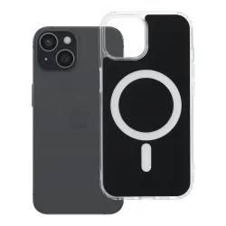 Etui na iPhone 15 Clear Fusion Mag Cover zgodne z MagSafe czarne