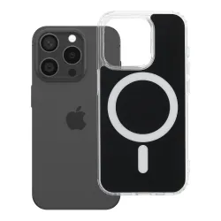Etui na iPhone 15 PRO Clear Fusion Mag Cover zgodne z MagSafe czarne