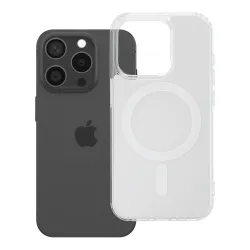 Etui na iPhone 15 PRO Clear Fusion Mag Cover zgodne z MagSafe białe