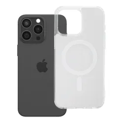 Etui na iPhone 15 PRO MAX Clear Fusion Mag Cover zgodne z MagSafe białe