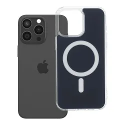 Etui na iPhone 15 PRO MAX Clear Fusion Mag Cover zgodne z MagSafe granatowe