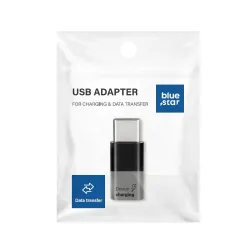 Adapter Micro USB do USB-C Blue Star czarny