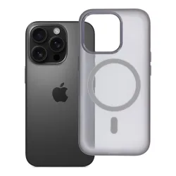 Etui na iPhone 16 PRO Flexline Mag Cover zgodne z MagSafe szare