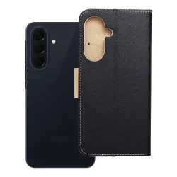 Etui z klapką na Samsung A57 5G Fancy Book czarno-złote
