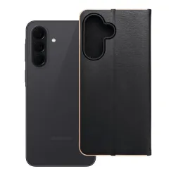 Etui z klapką na Samsung A37 5G Luna Book Gold czarne