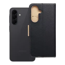 Etui z klapką na Samsung A37 Fancy Book czarno-złote