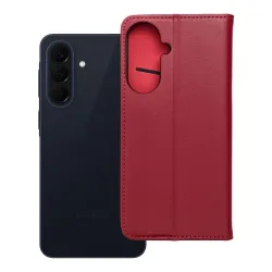Etui z klapką na Samsung A57 5G Smart Pro Book skórzane burgundowe