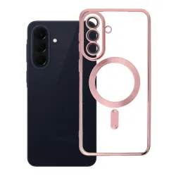 Etui na Samsung A57 Electro Mag Cover zgodne z MagSafe złoto różowe