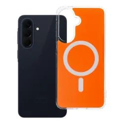 Etui na Samsung A57 Clear Fusion Mag Cover zgodne z MagSafe hermes orange