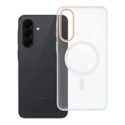 Etui na Samsung A37 Go Orange zgodne z MagSafe transparentne