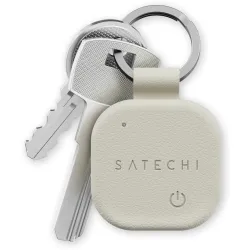Lokalizator zgodny z Apple Find My Satechi w formie bleroka ze skóry wegańskiej ST-LKCFW sand