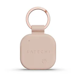 Lokalizator zgodny z Apple Find My Satechi w formie bleroka ze skóry wegańskiej ST-LKCFR desert rose