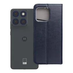 Etui z klapką na Motorola EDGE 70 Smart Magneto granatowe