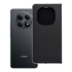 Etui z klapką na Xiaomi Redmi NOTE 15 5G Luna Book Carbon czarne