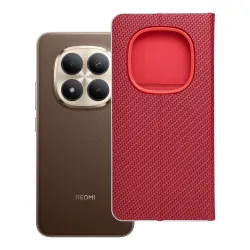 Etui z klapką na Xiaomi Redmi NOTE 15 PRO PLUS 5G Luna Book Carbon czerwone