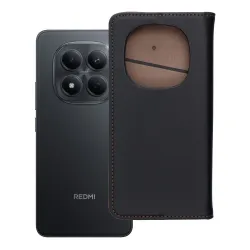 Etui z klapką na Xiaomi Redmi NOTE 15 5G Smart Pro Book skórzane czarne