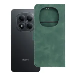 Etui z klapką na Xiaomi Redmi NOTE 15 5G Tender Book zielone