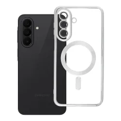 Etui na Samsung A27 Electro Mag Cover zgodne z MagSafe srebrny