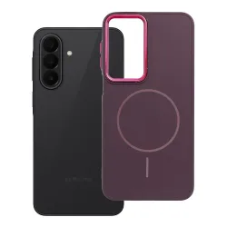Etui na Samsung A27 Frame Mag Cover zgodne z MagSafe fioletowe