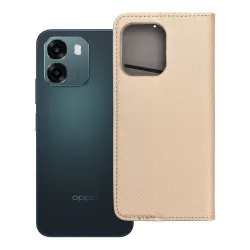 Etui z klapką na Oppo A6 Smart Case Book złote