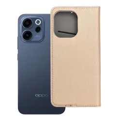 Etui z klapką na Oppo Reno 15F Smart Case Book złote
