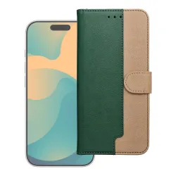 Etui z klapką na Samsung S26 ULTRA Split Book zielono-złoty