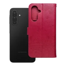 Etui z klapką na Samsung A17 / A18 Mezzo Book koty czerwone