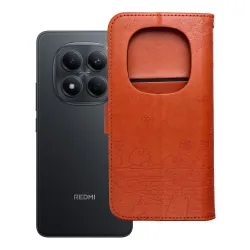 Etui z klapką na Redmi NOTE 15 PRO PLUS 5G Mezzo Book koty brązowe