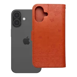 Etui z klapką na iPhone 17 / 18 Mezzo Book koty brązowe