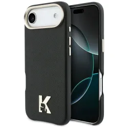 KARL LAGERFELD futerał do IPHONE 17 Air kompatybilny z MagSafe KLHMP17M5PGFKHGK (PU FW W/ KHead Logo) czarny