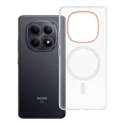 Etui na Xiaomi Redmi Note 15 4G Go Orange zgodne z MagSafe transparentne