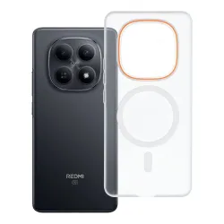 Etui na Xiaomi Redmi Note 15 PRO 4G Go Orange zgodne z MagSafe transparentne