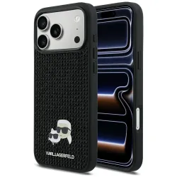 KARL LAGERFELD futerał do IPHONE 17 Pro Max KLHCP17X6PRKCLK (Rhinestone W/ K&C PIN) czarny