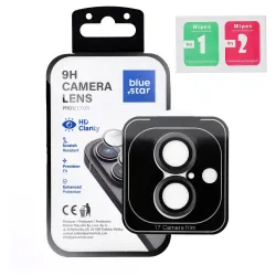 Szkło hartowane na aparat do iPhone 17 Blue Star Easy Install czarne