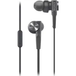 Słuchawki przewodowe douszne Jack 3,5 mm Sony MDR-XB55APB czarne