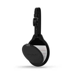 Lokalizator zgodny z Apple Find My Satechi FindAll Luggage Tag w formie zawieszki do bagażu ze skóry wegańskiej ST-LFALTK czarny