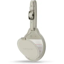 Lokalizator zgodny z Apple Find My Satechi FindAll Luggage Tag w formie zawieszki do bagażu ze skóry wegańskiej ST-LFALTW piaskowy