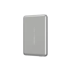 Powerbank X-ONE Razor 2 Magcharge Ultraslim (7,6mm) kompatybilny z MagSafe 5000mAh - srebrny