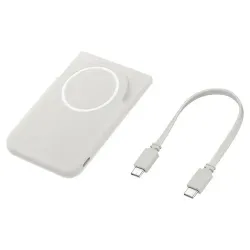 Oryginalny Powerbank Samsung Magnetic Wireless Battery Pack 15W/25W 5000mAh EB-U2500XJEGWW szary blister