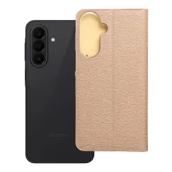 Etui z klapką na Samsung A27 Luna Book Gold złote